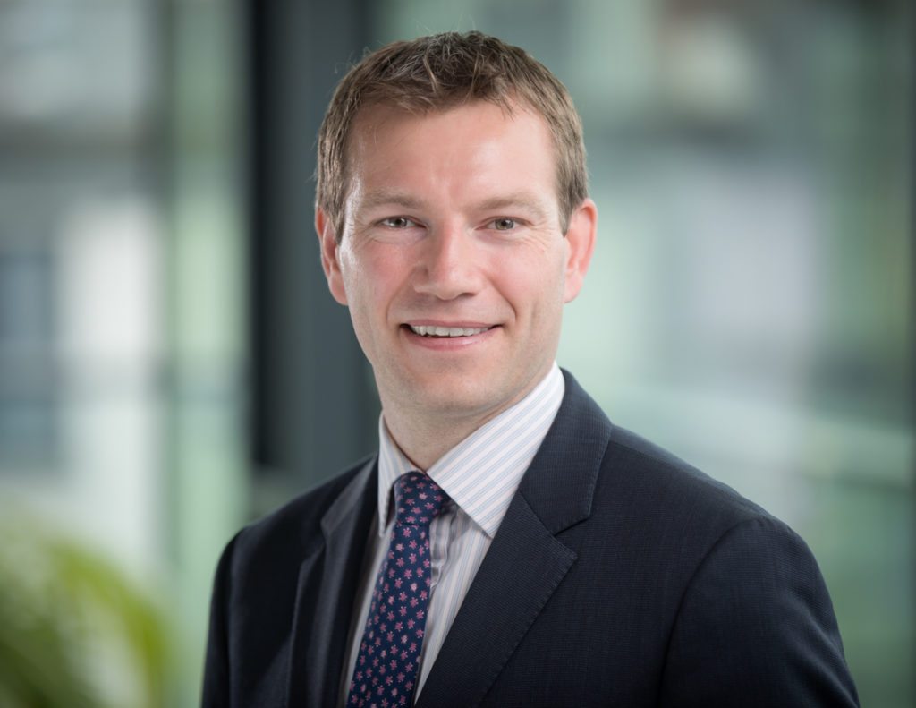 Corporate headshot photographed against a natural background in Chartered Accountant House Pearse Street Dublin
