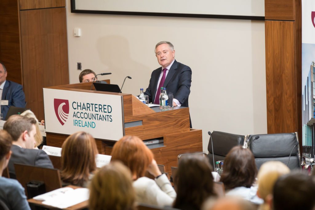 Harrison Photography & Media Ltd covering CGAI Speaking Up conference in Chartered Accountants Ireland. Opening the conference was Labour Leader, Brendan Howlin TD. Conference photography in Dublin city