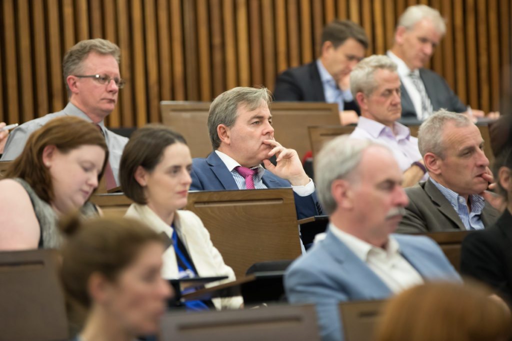 Harrison Photography & Media Ltd covering CGAI Speaking Up conference in Chartered Accountants Ireland on Pearse Street. Audience reaction from conference attendee. 