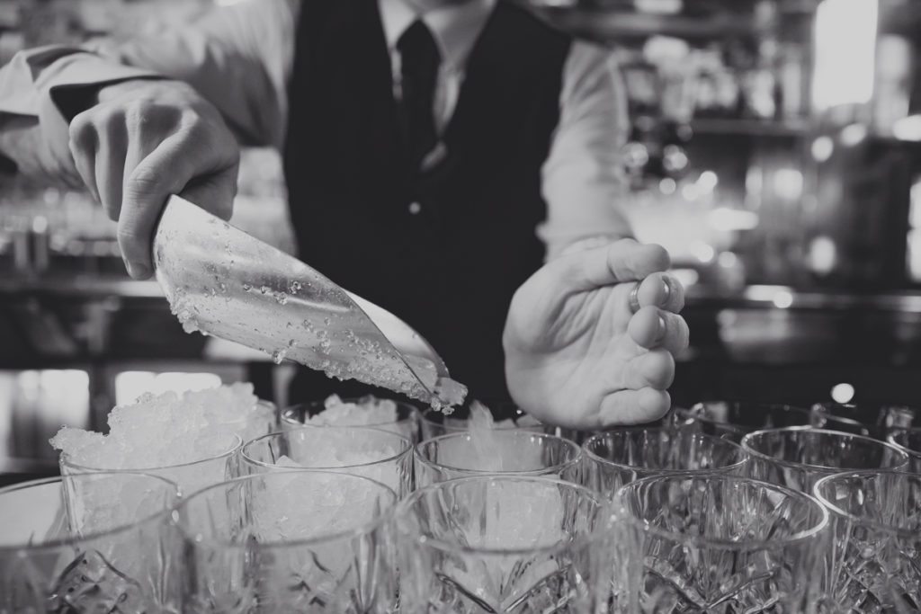 Stellla Theatre Rathmines foyer area prep for a corporate event