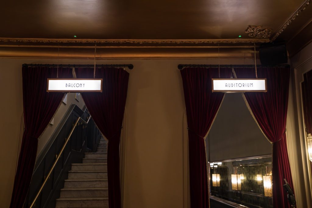 Stellla Theatre Rathmines Auditorium entrance ready for a corporate event