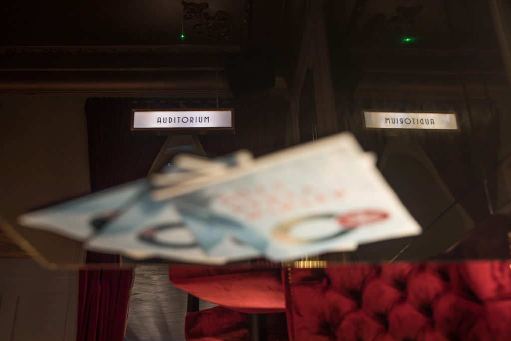 Stellla Theatre Rathmines foyer area prep for a corporate event