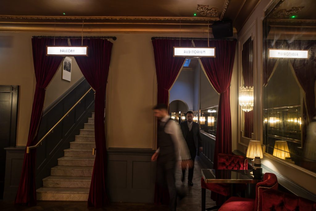 Stellla Theatre Rathmines Auditorium entrance ready for a corporate event