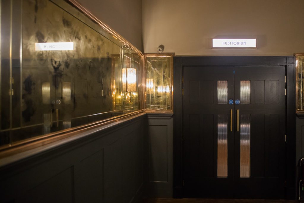 Stellla Theatre Rathmines Auditorium entrance ready for a corporate event