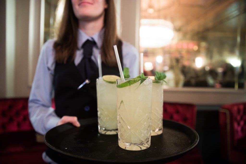 Stellla Theatre Rathmines foyer area ready for a corporate event