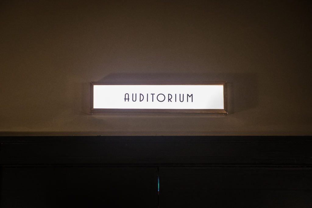 Stellla Theatre Rathmines Art Deco Auditorium sign