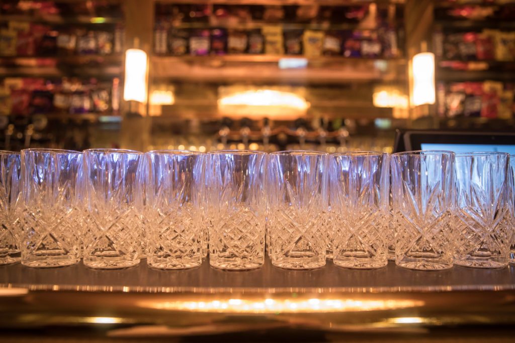 Stellla Theatre Rathmines detail from foyer area ready for a corporate event