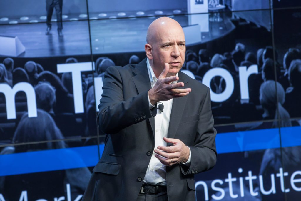 Tom Trainor, Chief Executive of the Marketing Institute of Ireland opening the CMO Summit in the Google Foundry Dublin