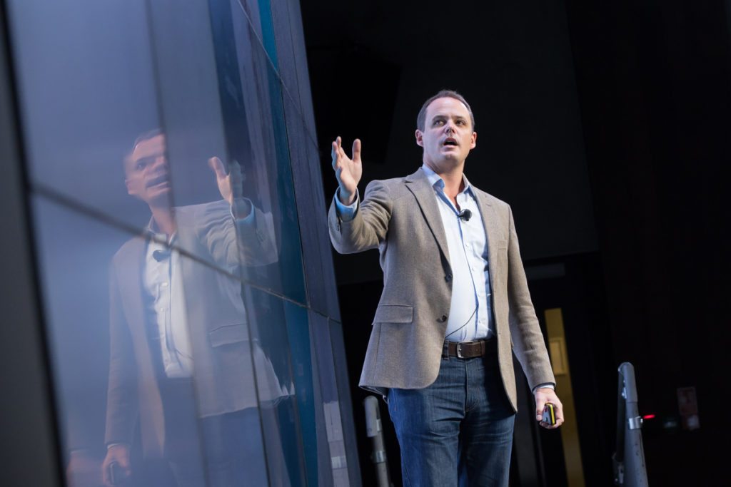 Ashley Friedlein, President of Centaur Media and Founder of eConsultancy addressing the CMO Summit in the Google Foundry Dublin