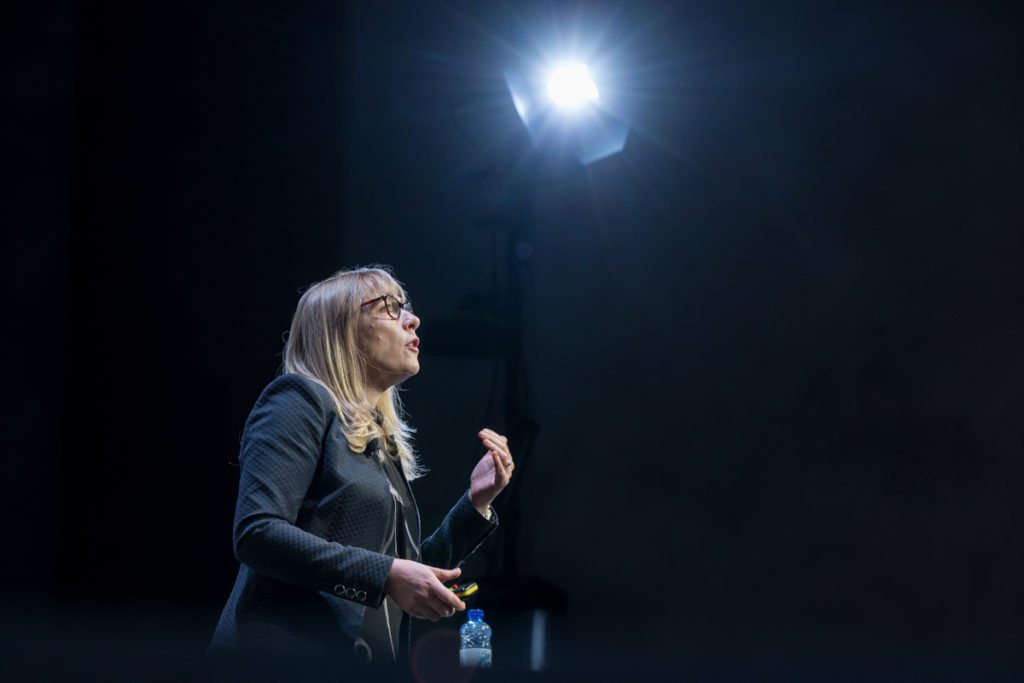 Dael Wood, Marketing & Insights Director at Denstu Aegis Network addressing the CMO Summit in the Google Foundry Dublin