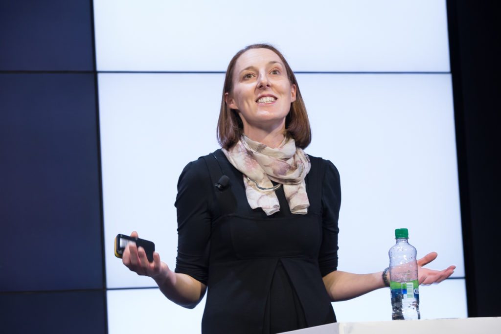  Cathy Kidd, Global Marketing Director - Kid's Dairy, at Kerry Foods addressing the CMO Summit in the Google Foundry Dublin