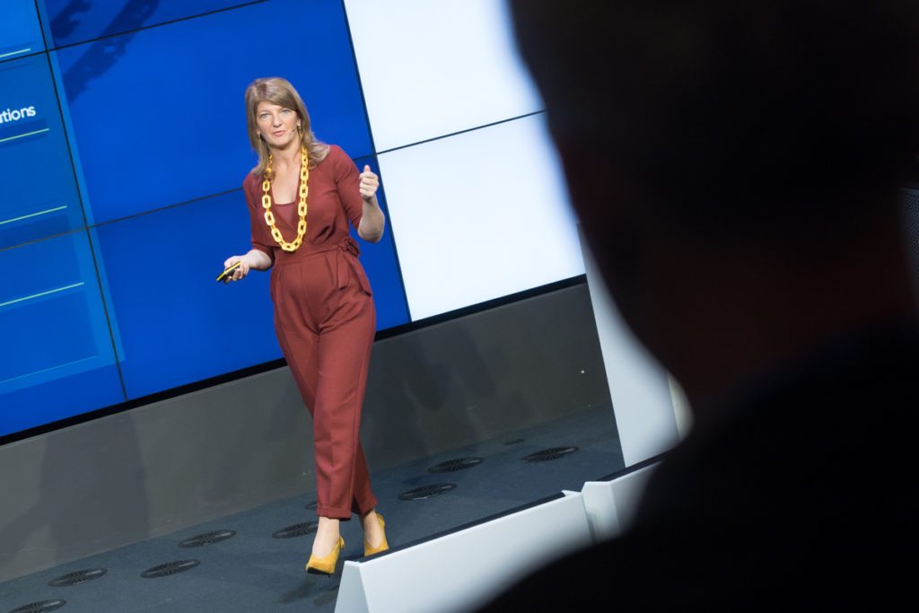 Charley Stoney, Group Managing Director at Alternatives addressing the CMO Summit in the Google Foundry Dublin