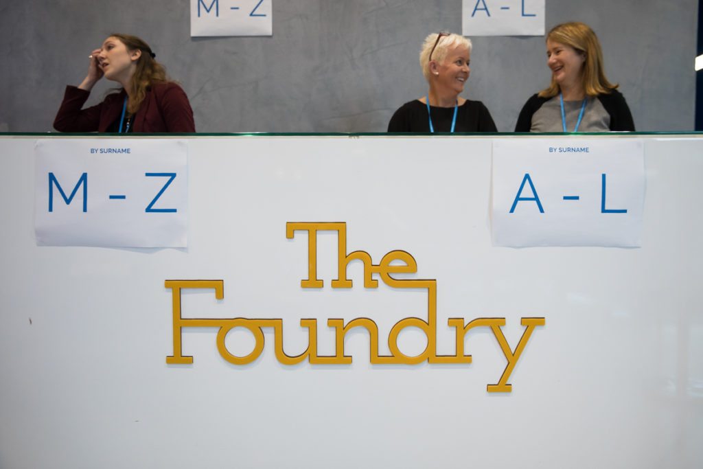 MII CMO Summit Google Foundry Dublin reception desk